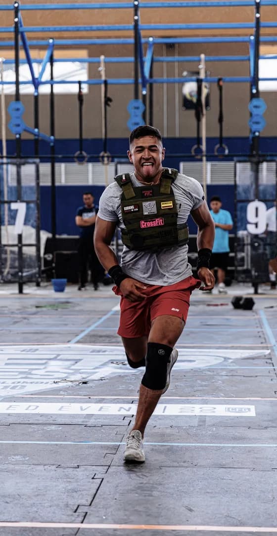 Running in a weighted vest